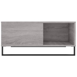 Table basse sonoma gris 80x80x36,5 cm bois d'ingénierie 