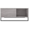Table basse sonoma gris 80x80x36,5 cm bois d'ingénierie 