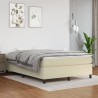 Cadre de lit sans matelas crème 140x190 cm similicuir 