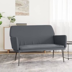 Banc Gris foncé 108x79x79 cm Velours 