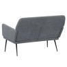 Banc Gris foncé 108x79x79 cm Velours 