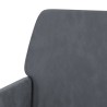 Banc Gris foncé 108x79x79 cm Velours 