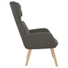 Chaise de relaxation Gris foncé Velours 