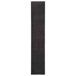 Tapis Sisal naturel 66x350 cm Noir 