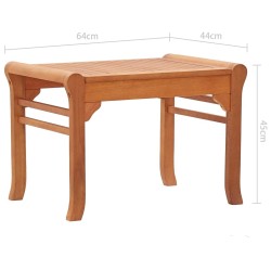 Banc de jardin 64 cm Bois d'eucalyptus solide 