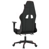 Chaise de jeu de massage repose-pied Noir&Bordeaux Similicuir 