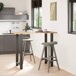 Pieds de table de bar Anthracite 2 pièces 60 x (110-111) cm Acier 