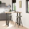 Pieds de table de bar Anthracite 2 pièces 60 x (110-111) cm Acier 