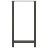 Pieds de table de bar Anthracite 2 pièces 60 x (110-111) cm Acier 