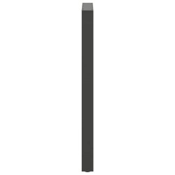 Pieds de table de bar Anthracite 2 pièces 60 x (110-111) cm Acier 