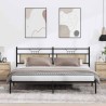 Cadre de lit sans matelas chêne sonoma 193x203 cm 