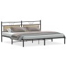 Cadre de lit sans matelas chêne sonoma 193x203 cm 