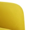 Fauteuil avec accoudoirs jaune 54 cm velours 