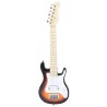 Guitare électrique pour enfants et sac marron et blanc 3/4 30" 