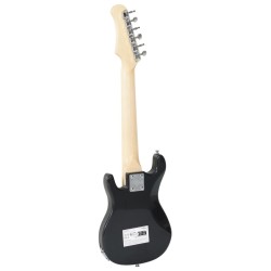 Guitare électrique pour enfants et sac marron et blanc 3/4 30" 
