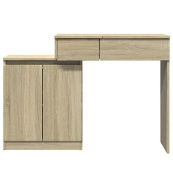 Coiffeuse avec LED chêne sonoma 115x37x110,5 cm 