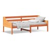 Lit de jour sans matelas cire marron 90x200 cm bois pin massif 