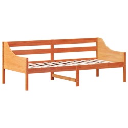 Lit de jour sans matelas cire marron 90x200 cm bois pin massif 