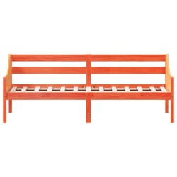Lit de jour sans matelas cire marron 90x200 cm bois pin massif 