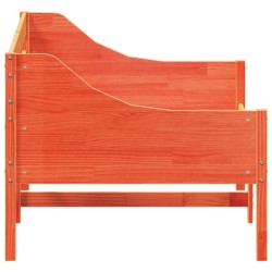 Lit de jour sans matelas cire marron 90x200 cm bois pin massif 