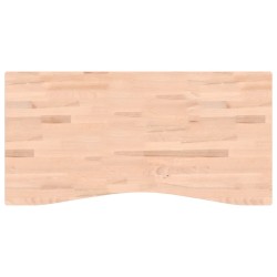 Dessus de bureau 110x(50-55)x4 cm bois massif de hêtre 