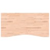 Dessus de bureau 110x(50-55)x4 cm bois massif de hêtre 