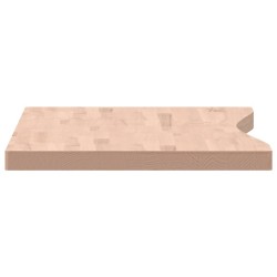 Dessus de bureau 110x(50-55)x4 cm bois massif de hêtre 