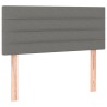 Sommier à lattes de lit avec matelas Gris foncé 120x200cm Tissu 