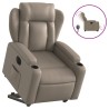Fauteuil inclinable électrique cappuccino similicuir 