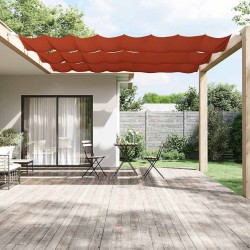 Auvent vertical Terre cuite 60x600 cm Tissu oxford 