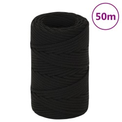 Corde de travail Noir 2 mm 50 m Polyester 