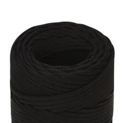Corde de travail Noir 2 mm 50 m Polyester 