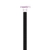 Corde de travail Noir 2 mm 50 m Polyester 