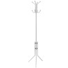 Portemanteau sur pied métal blanc 