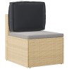 Coussin de Pallet pour Dossier Noir 50x40x12 cm Tissu Oxford 