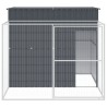 Niche pour chien avec cour anthracite 214x253x181 cm 