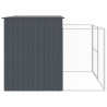 Niche pour chien avec cour anthracite 214x253x181 cm 