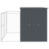 Niche pour chien avec cour anthracite 214x253x181 cm 