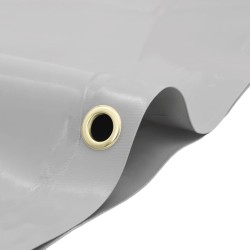 Bâche gris Ø 2,2 m 650 g/m² 