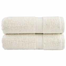 Serviettes de visage de qualité supérieure SOLUND 2 pcs crème 