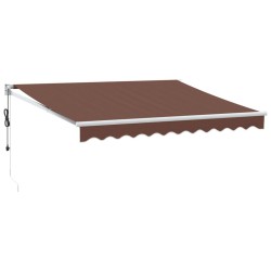 Auvent rétractable automatique marron 300x250 cm 
