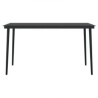 Ensemble à manger de jardin et coussins 5pcs Gris/noir 