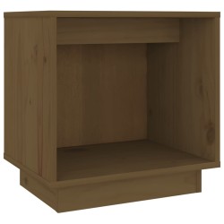 Table de chevet Marron miel 40x30x40 cm Bois de pin solide 