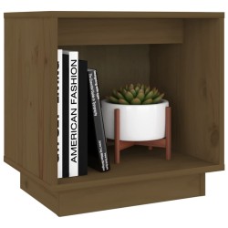 Table de chevet Marron miel 40x30x40 cm Bois de pin solide 