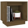 Table de chevet Marron miel 40x30x40 cm Bois de pin solide 