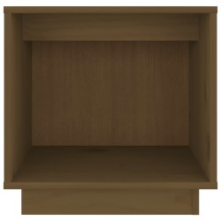 Table de chevet Marron miel 40x30x40 cm Bois de pin solide 
