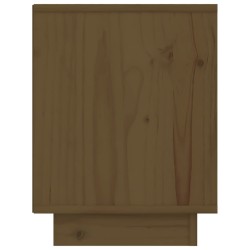 Table de chevet Marron miel 40x30x40 cm Bois de pin solide 