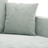 Ensemble de canapés 2 pcs avec coussins Gris clair Velours 