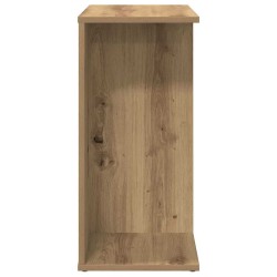 Table de chevet chêne artisanal 46,5x29x61 cm bois d'ingénierie 