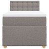 Sommier à lattes de lit avec matelas Taupe 80x200 cm Tissu 